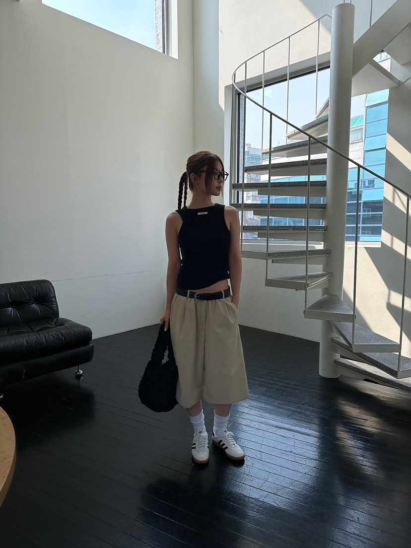 UNBOUND韓國直郵女裝新品時尚人氣25春夏職業真品短褲不含腰帶UNBOUND短褲