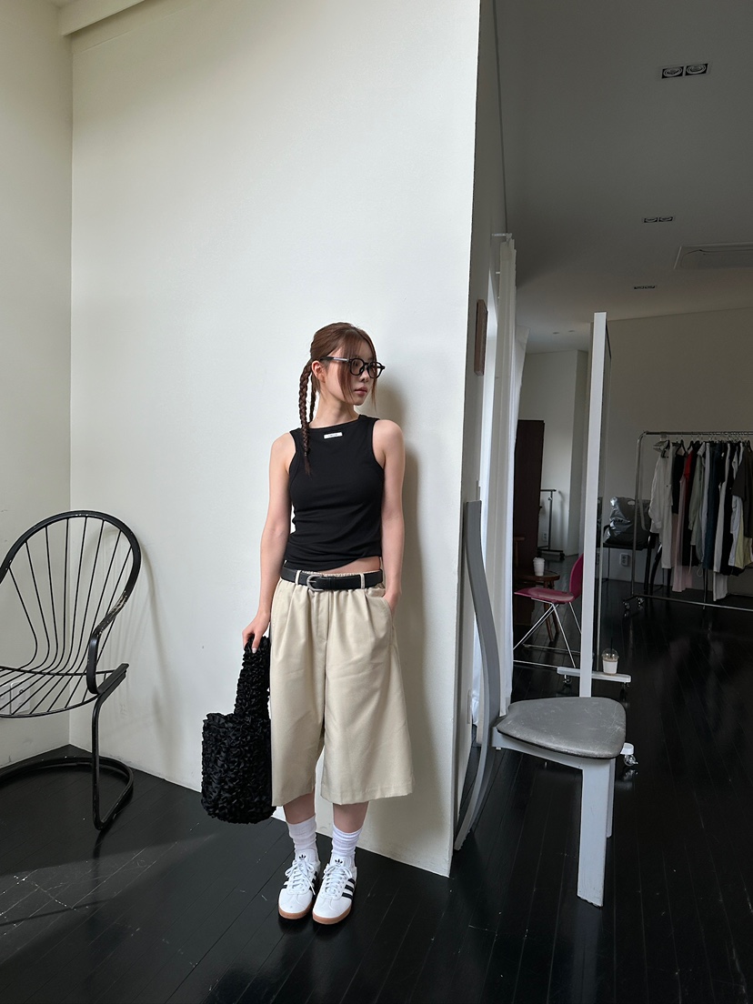 UNBOUND韓國直郵女裝新品時尚人氣25春夏職業真品短褲不含腰帶UNBOUND短褲