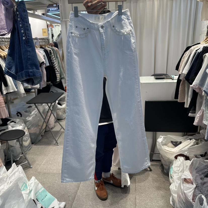PIT A PAT韓國㊣直郵東大門代購女裝新品休閑時尚熱賣牛仔褲PIT A PAT牛仔褲