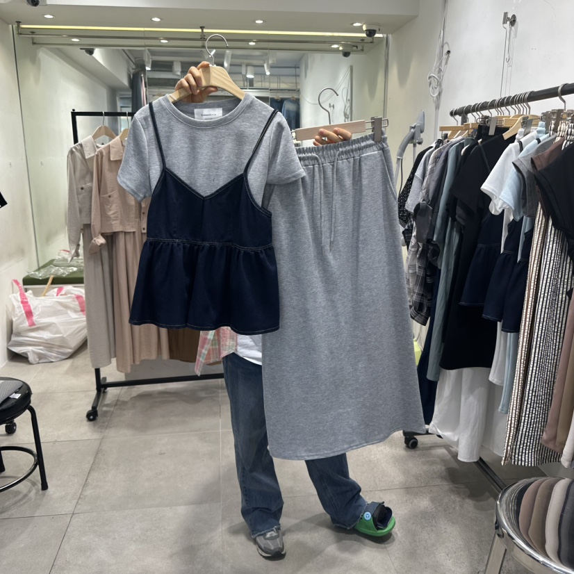 DREAM GIRIS韓國㊣直郵東大門代購女裝新品25春夏時尚套裝DREAM GIRIS/HOT PLACE套裝圖色3
