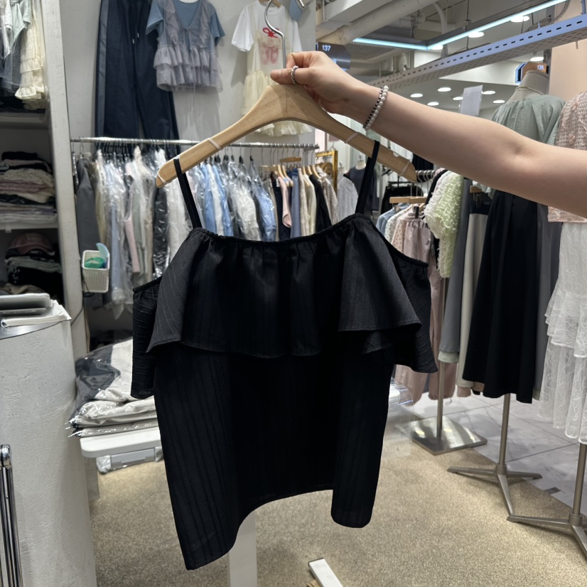 VIRUS韓國㊣直郵東大門代購女裝新款時尚熱賣休閑25春夏吊帶背心VIRUS吊帶/背心