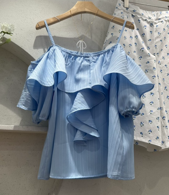 VIRUS韓國㊣直郵東大門代購女裝新款時尚熱賣休閑25春夏吊帶背心VIRUS吊帶/背心圖色1