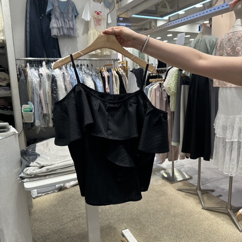 VIRUS韓國㊣直郵東大門代購女裝新款時尚熱賣休閑25春夏吊帶背心VIRUS吊帶/背心圖色3