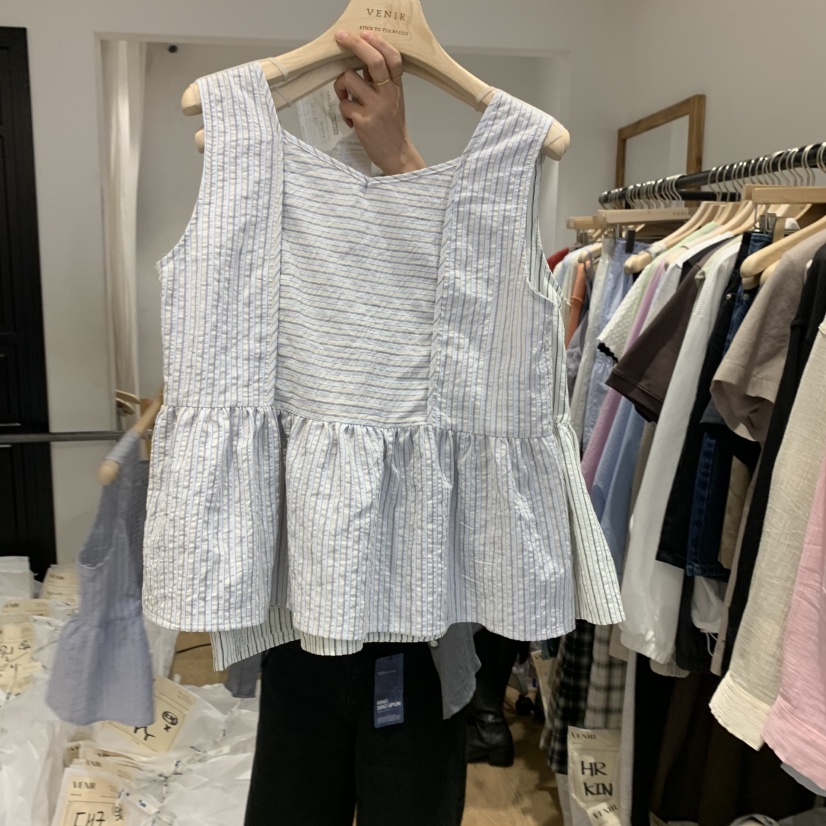VENIR-a直郵韓國代購㊣女裝新款人氣休閑25春夏推薦吊帶背心VENIR-a吊帶/背心圖色2