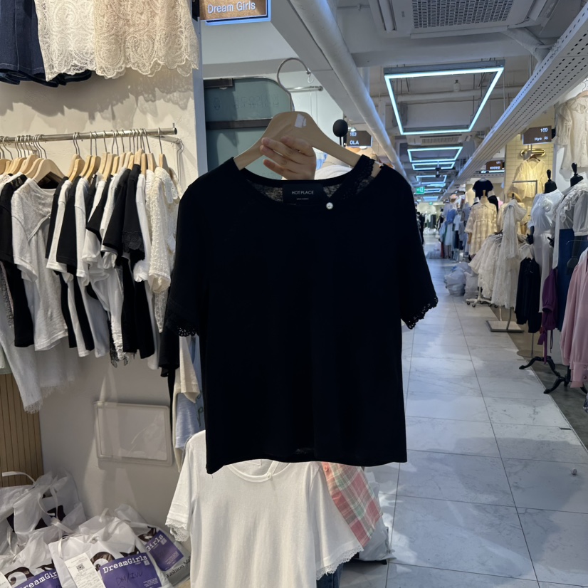 DREAM GIRIS韓國㊣直郵東大門代購女裝新品推薦人氣25春夏T恤DREAM GIRIS/HOT PLACET恤圖色2