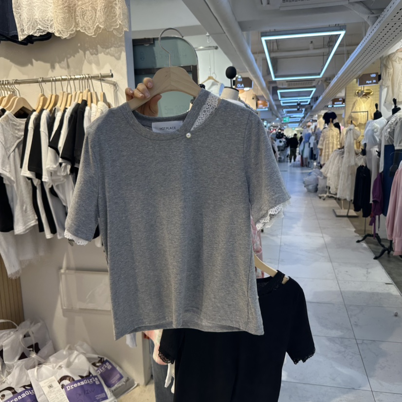 DREAM GIRIS韓國㊣直郵東大門代購女裝新品推薦人氣25春夏T恤DREAM GIRIS/HOT PLACET恤圖色3
