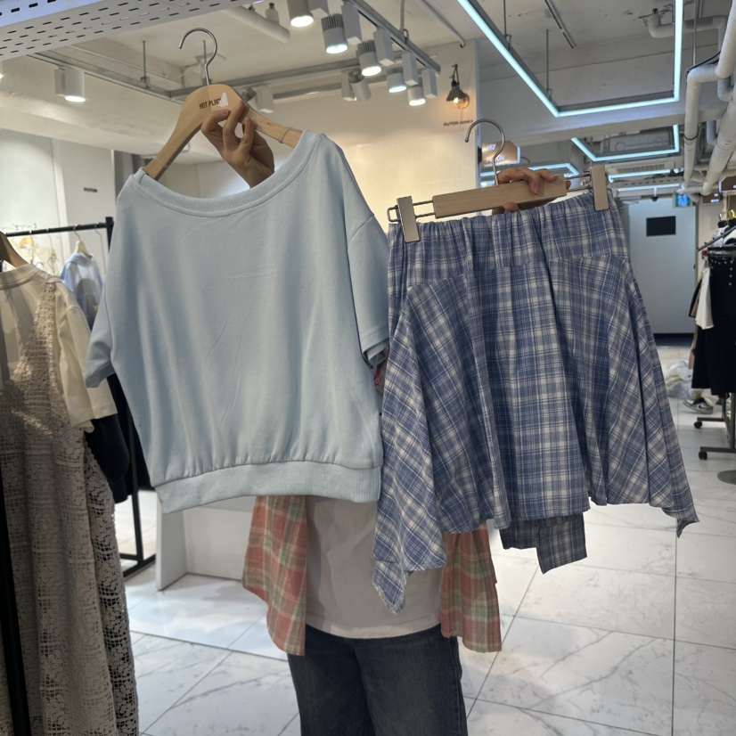 DREAM GIRIS韓國直郵㊣東大門實拍女裝新品休閑套裝套裝格紋DREAM GIRIS/HOT PLACE套裝