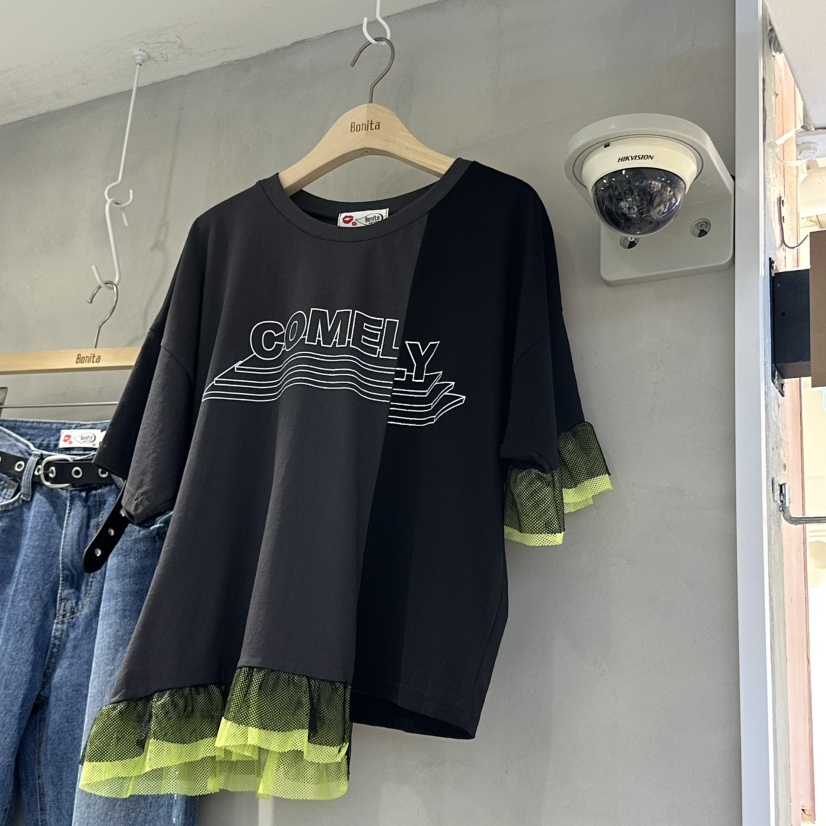 BONITA-Q韓國直郵㊣女裝新款休閑熱賣25春夏推薦人氣時尚T恤BONITA-QT恤圖色2