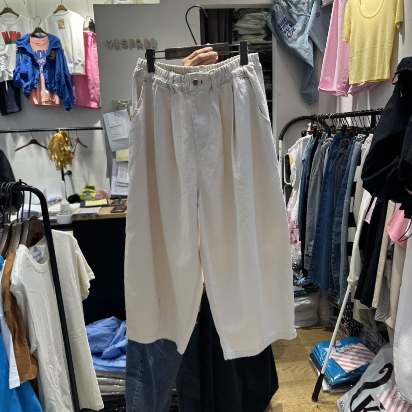 YESFREE直郵韓國代購㊣女裝新款熱賣25春夏休閑時尚人氣休閑褲YESFREE休閑褲