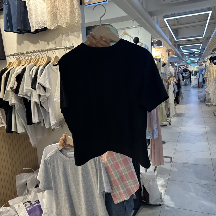DREAM GIRIS韓國直郵㊣東大門實拍女裝新品休閑熱賣T恤刺繡DREAM GIRIS/HOT PLACET恤