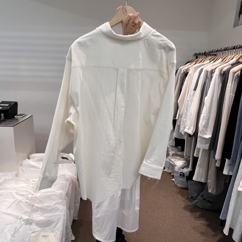 OBJECT韓國直郵㊣女裝新款熱賣休閑人氣25春夏時尚襯衫蕾絲衫OBJECT襯衫/蕾絲衫