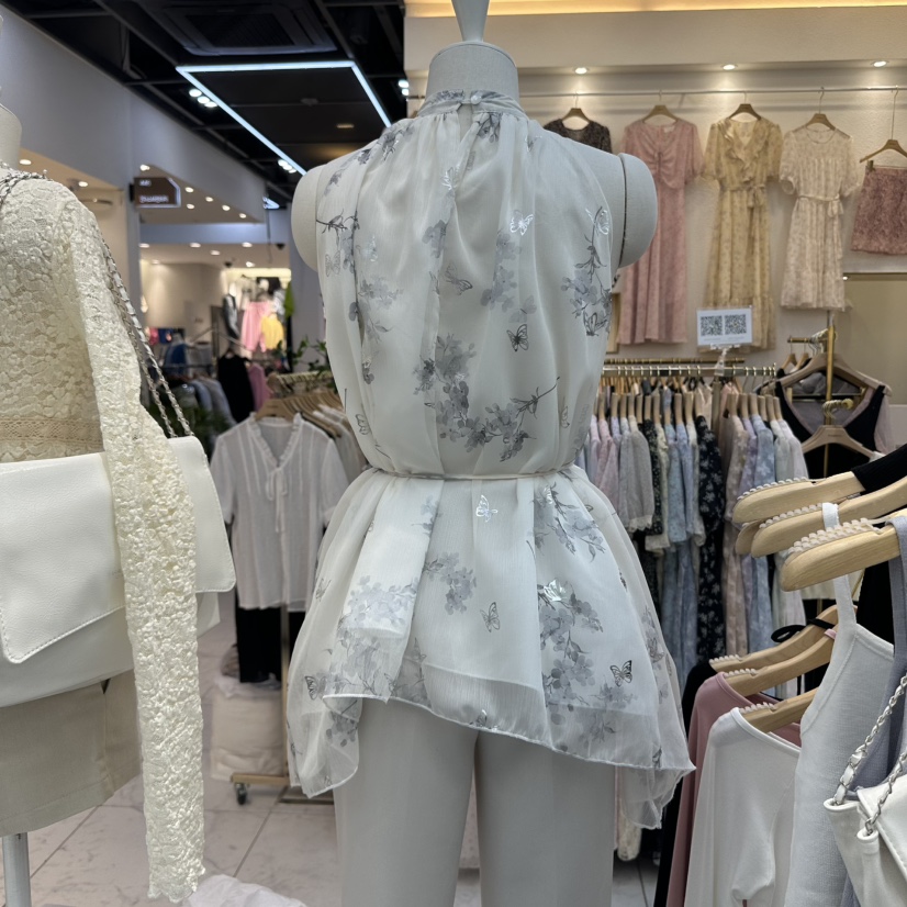 DELIGHT-Q韓國直郵㊣東大門實拍女裝新品25春夏吊帶背心含腰繩DELIGHT-Q吊帶/背心