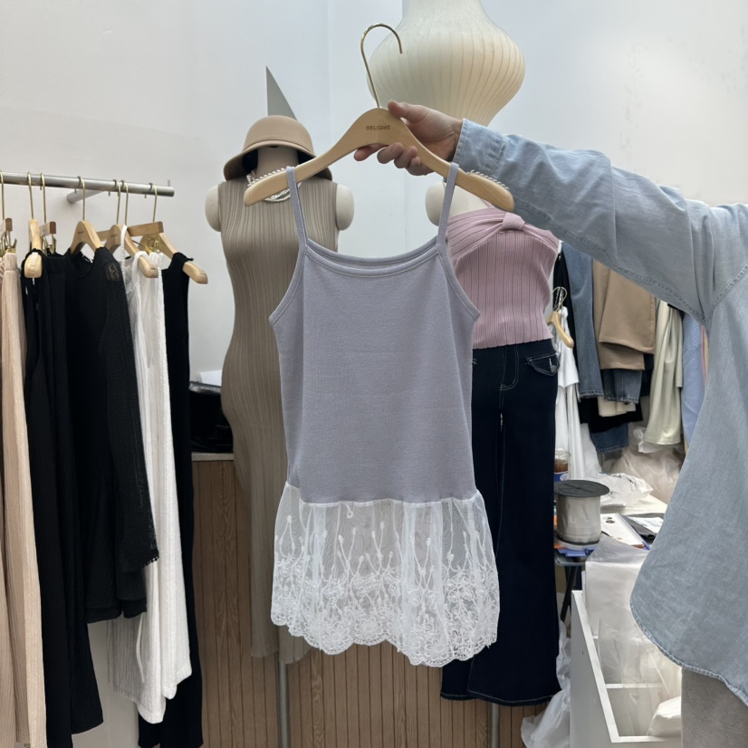 DELIGHT-Q韓國直郵㊣東大門實拍女裝新款25春夏推薦吊帶背心DELIGHT-Q吊帶/背心圖色3