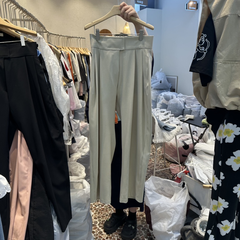 THE LINE-Q韓國直郵㊣東大門實拍女裝新品時尚25春夏休閑褲THE LINE-q休閑褲圖色3