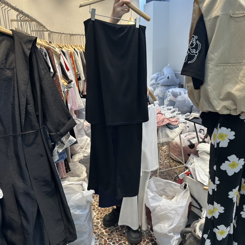 THE LINE-Q韓國直郵㊣東大門實拍女裝新款休閑推薦熱賣裙褲THE LINE-q裙褲圖色2
