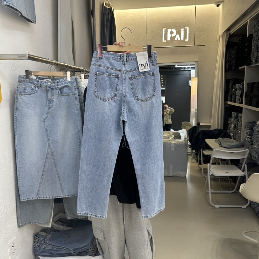PAI韓國直郵㊣女裝新款熱賣休閑時尚推薦人氣25春夏牛仔褲PAI牛仔褲