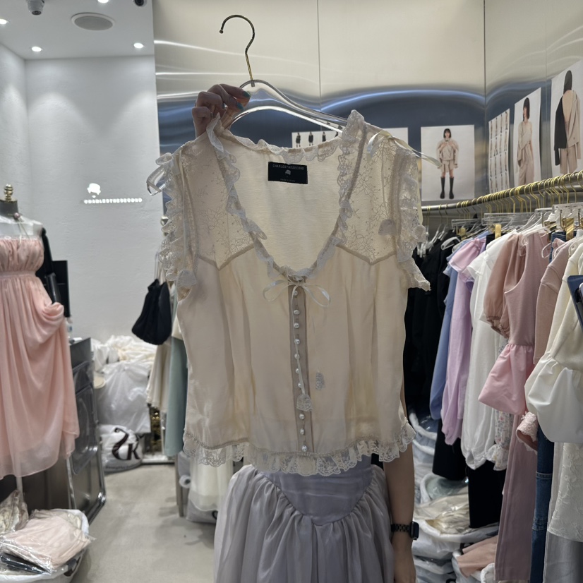 CHARLES THE SECOND韓國直郵㊣東大門實拍女裝新品時尚吊帶背心CHARLES THE SECOND/CHEAP-CHIC吊帶/背心圖色2