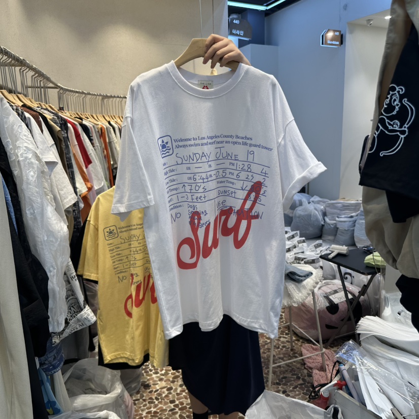 THE LINE-Q韓國㊣直郵東大門代購女裝新品25春夏人氣休閑T恤THE LINE-qT恤