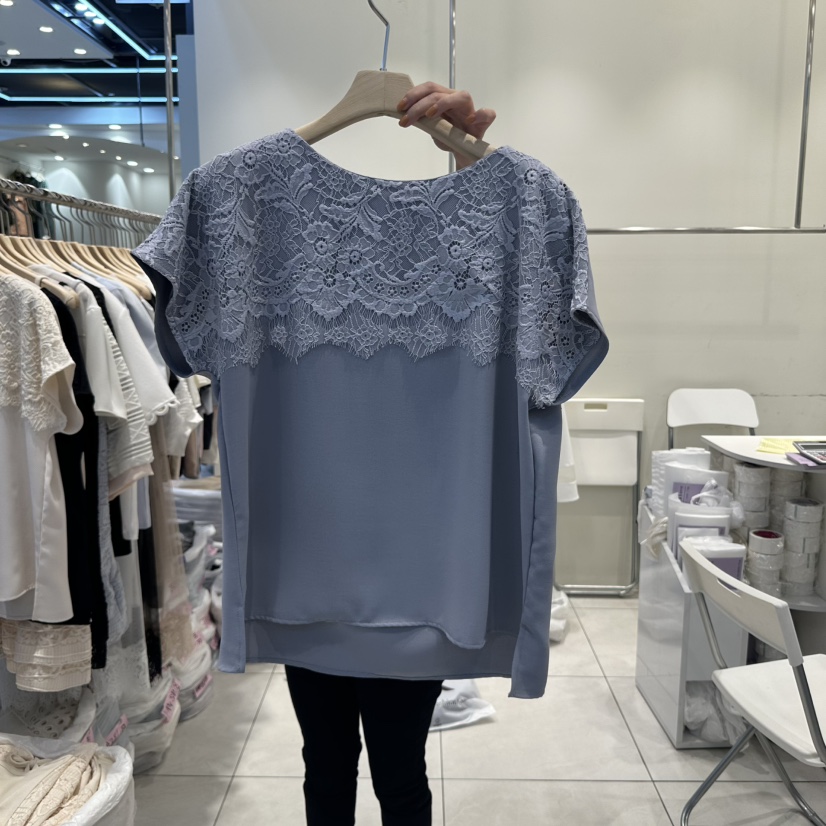BLUE RIBBON直郵韓國代購㊣女裝新品人氣休閑25春夏襯衫蕾絲衫BLUE RIBBON襯衫/蕾絲衫圖色2