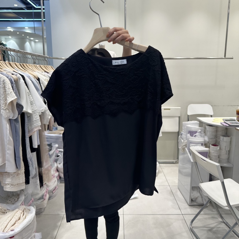 BLUE RIBBON直郵韓國代購㊣女裝新品人氣休閑25春夏襯衫蕾絲衫BLUE RIBBON襯衫/蕾絲衫圖色3