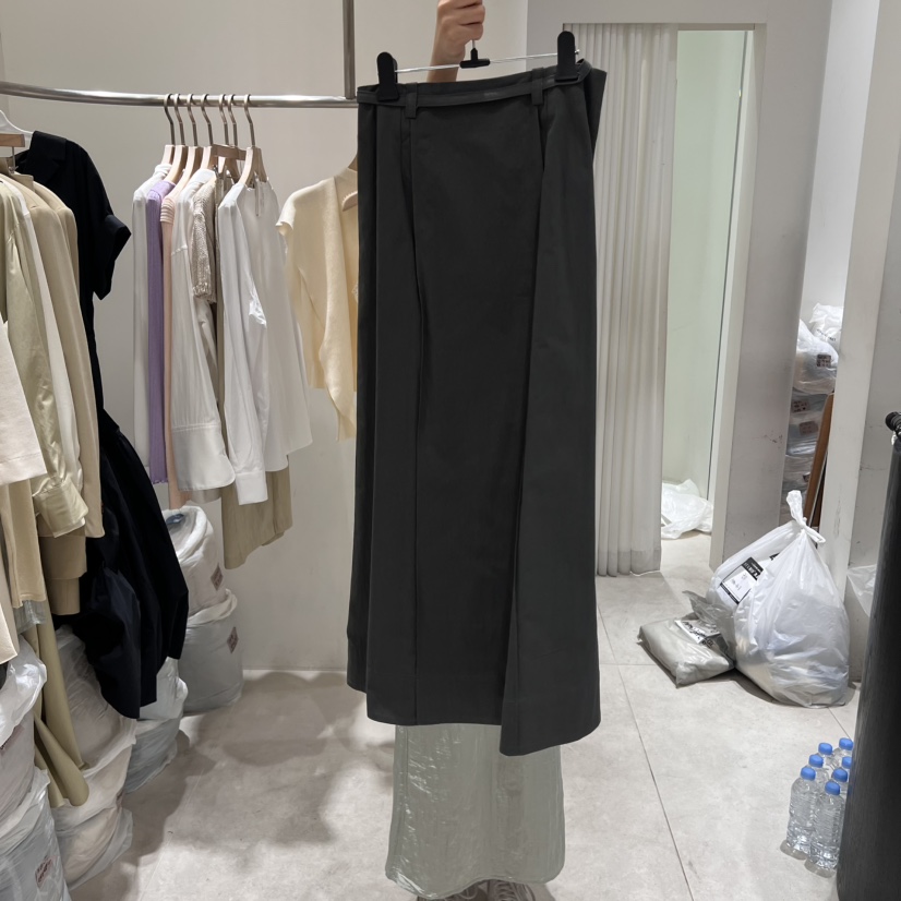 GLOW AND NYMPH韓國直郵㊣東大門實拍女裝新品推薦半身裙中短裙含腰帶GLOW AND NYMPH半身裙/中短裙