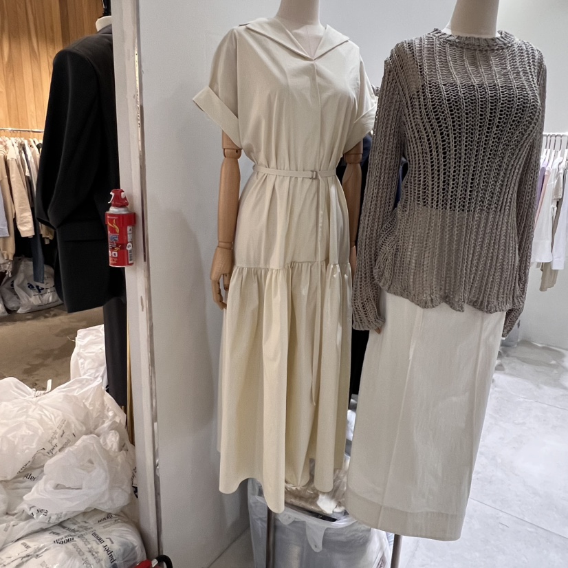 GLOW AND NYMPH韓國直郵㊣女裝新品熱賣時尚連衣裙含腰帶GLOW AND NYMPH連衣裙