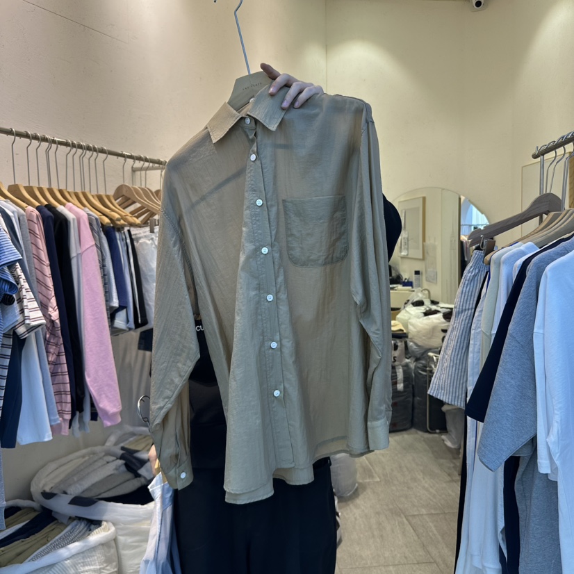 AND FLOYD韓國㊣直郵東大門代購女裝新品推薦襯衫蕾絲衫透明AND FLOYD襯衫/蕾絲衫圖色3