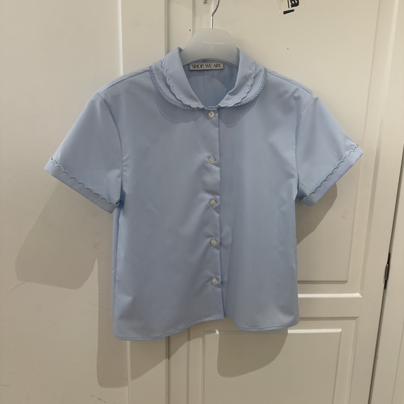WE ARE/WELOVER韓國㊣直郵東大門代購女裝新款休閑襯衫蕾絲衫SHOP_WE ARE襯衫/蕾絲衫圖色2
