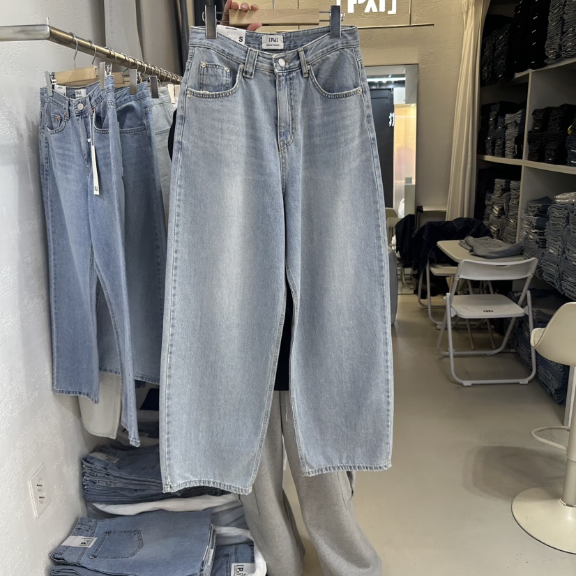 PAI韓國直郵㊣女裝新品休閑推薦25春夏時尚熱賣人氣牛仔褲PAI牛仔褲圖色1