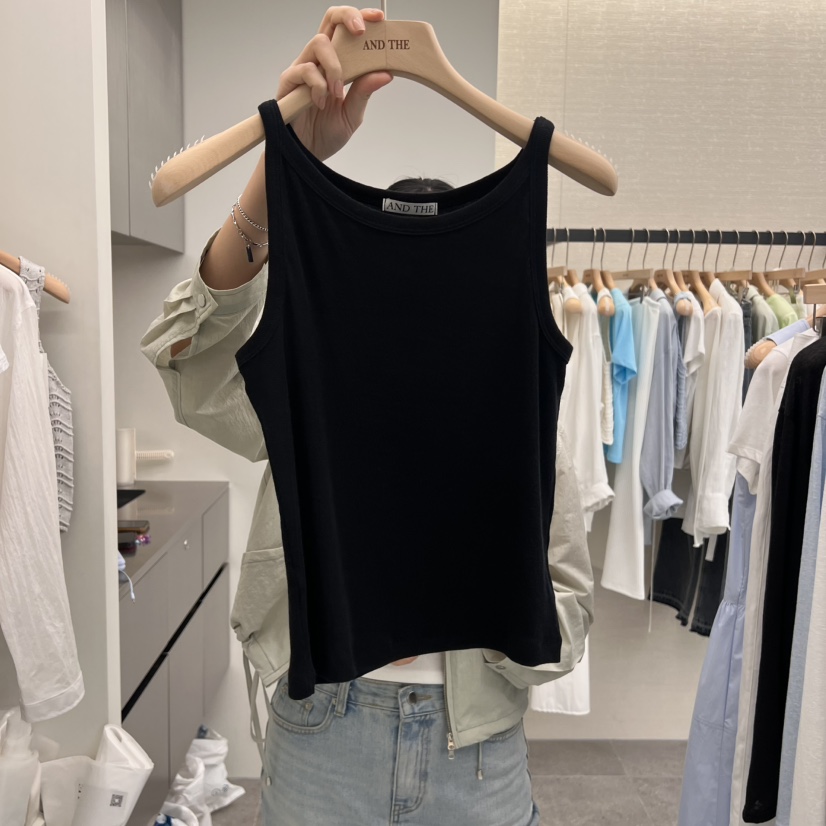 AND THE韓國㊣直郵東大門代購女裝新品人氣熱賣時尚吊帶背心AND THE吊帶/背心圖色3