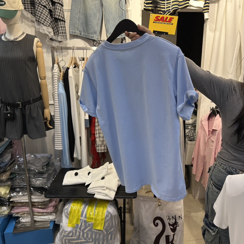 APPLE TOMATO韓國直郵㊣女裝新品人氣休閑熱賣25春夏時尚T恤APPLE TOMATOT恤