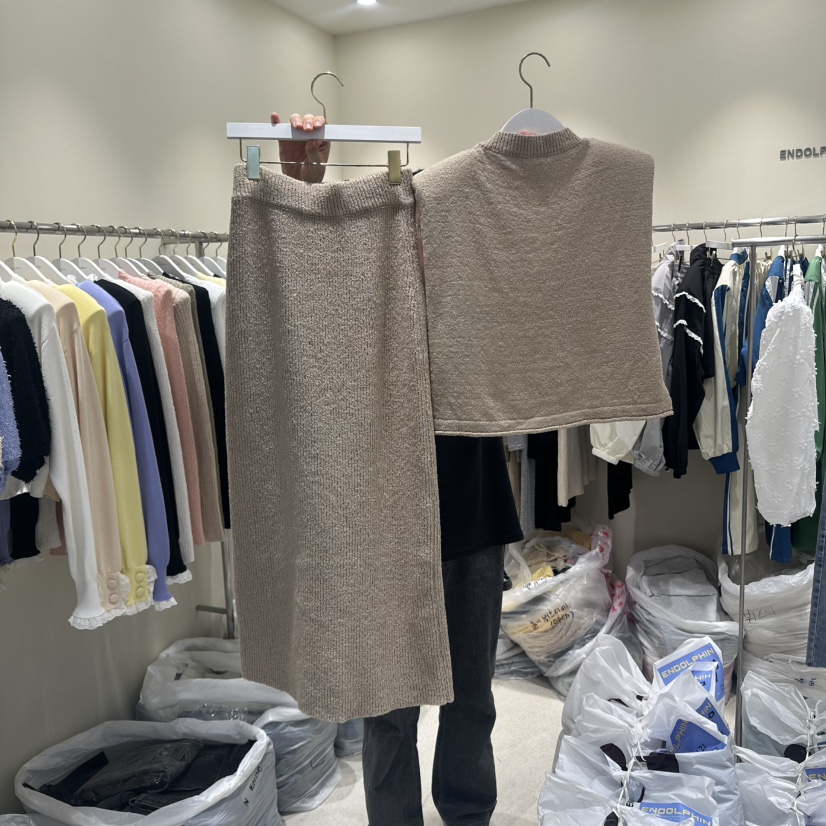 ENDOLPHIN直郵韓國代購㊣女裝新品休閑熱賣時尚人氣套裝兩件套ENDOLPHIN套裝