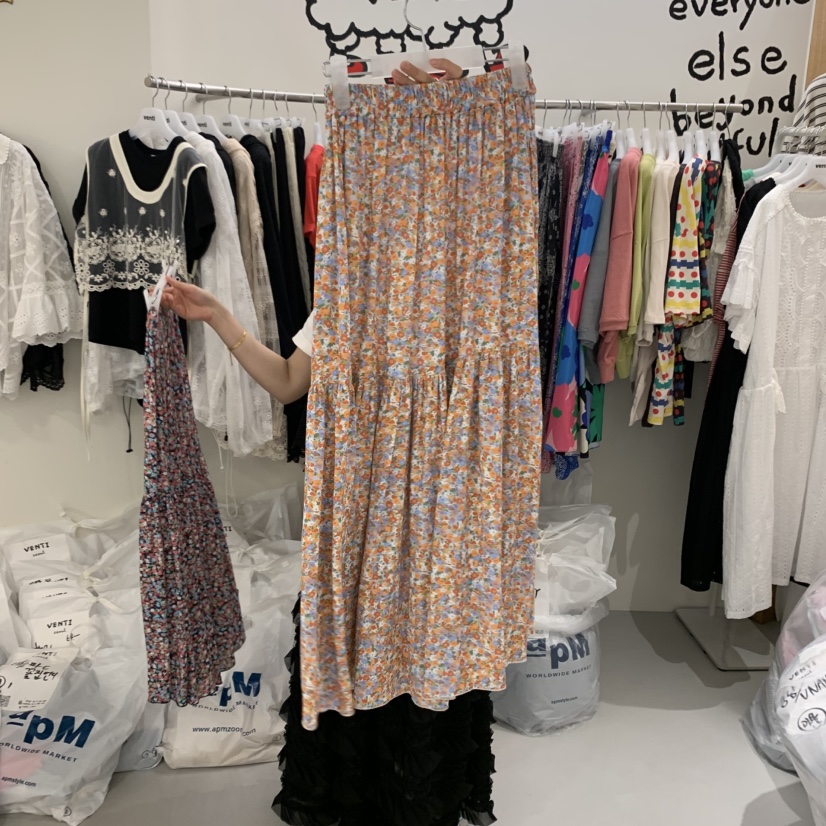VENTI韓國直郵㊣東大門實拍女裝新款時尚熱賣25春夏休閑長裙VENTI長裙