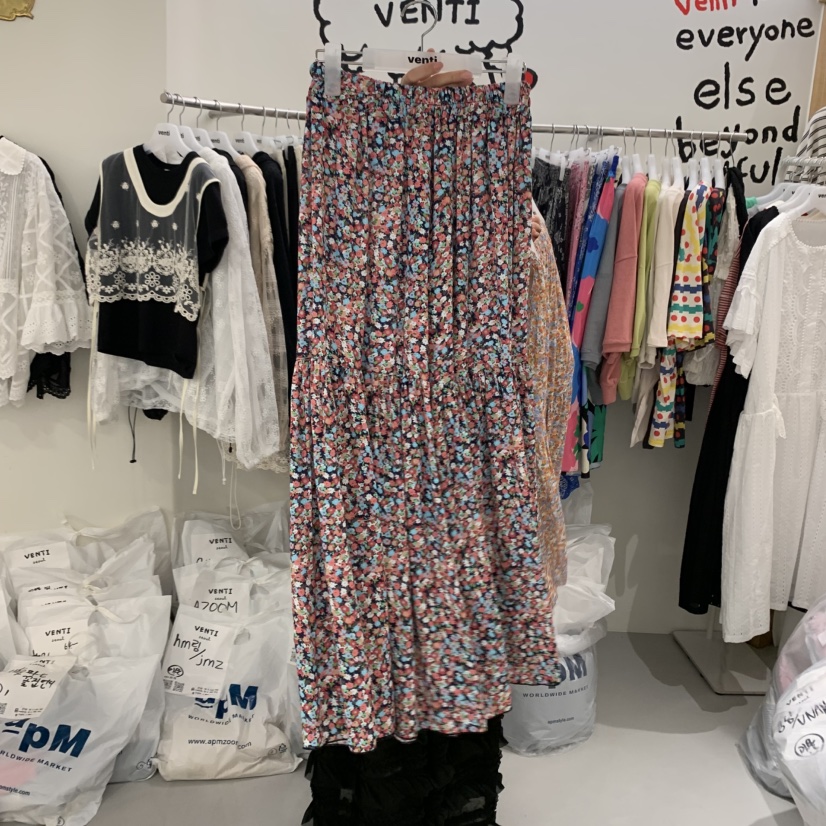 VENTI韓國直郵㊣東大門實拍女裝新款時尚熱賣25春夏休閑長裙VENTI長裙圖色2