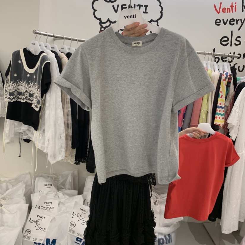 VENTI韓國㊣直郵東大門代購女裝新品25春夏休閑推薦熱賣T恤VENTIT恤