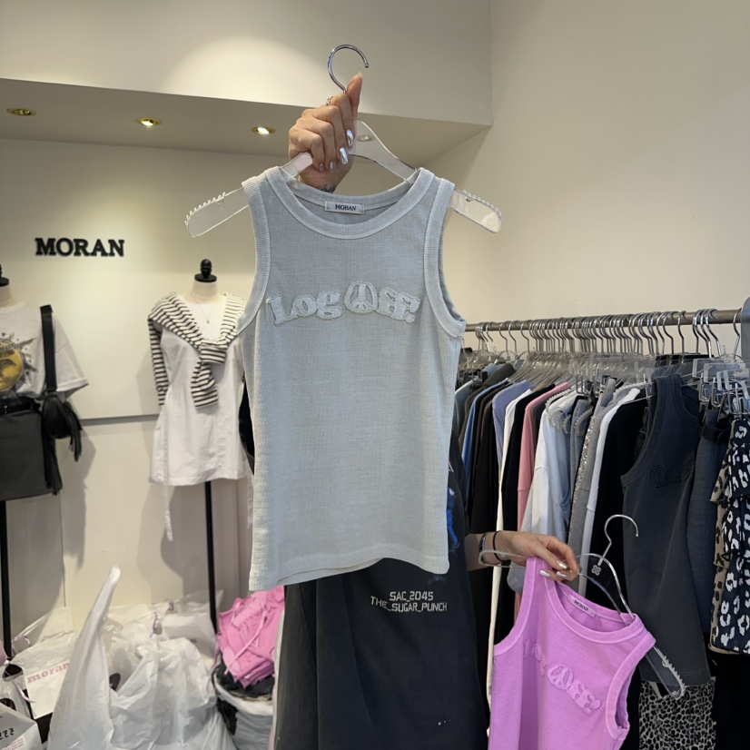 MORAN直郵韓國代購㊣女裝新品人氣25春夏休閑時尚熱賣吊帶背心MORAN/MOSCO吊帶/背心圖色2