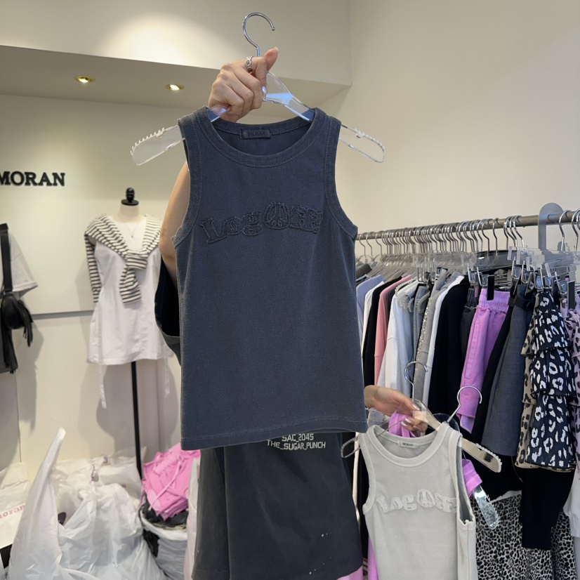 MORAN直郵韓國代購㊣女裝新品人氣25春夏休閑時尚熱賣吊帶背心MORAN/MOSCO吊帶/背心圖色3