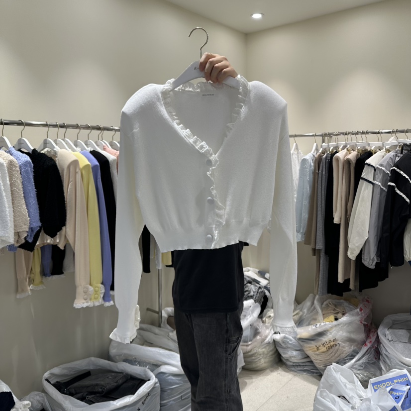 ENDOLPHIN直郵韓國代購㊣女裝新品熱賣休閑25春夏推薦針織衫ENDOLPHIN針織衫