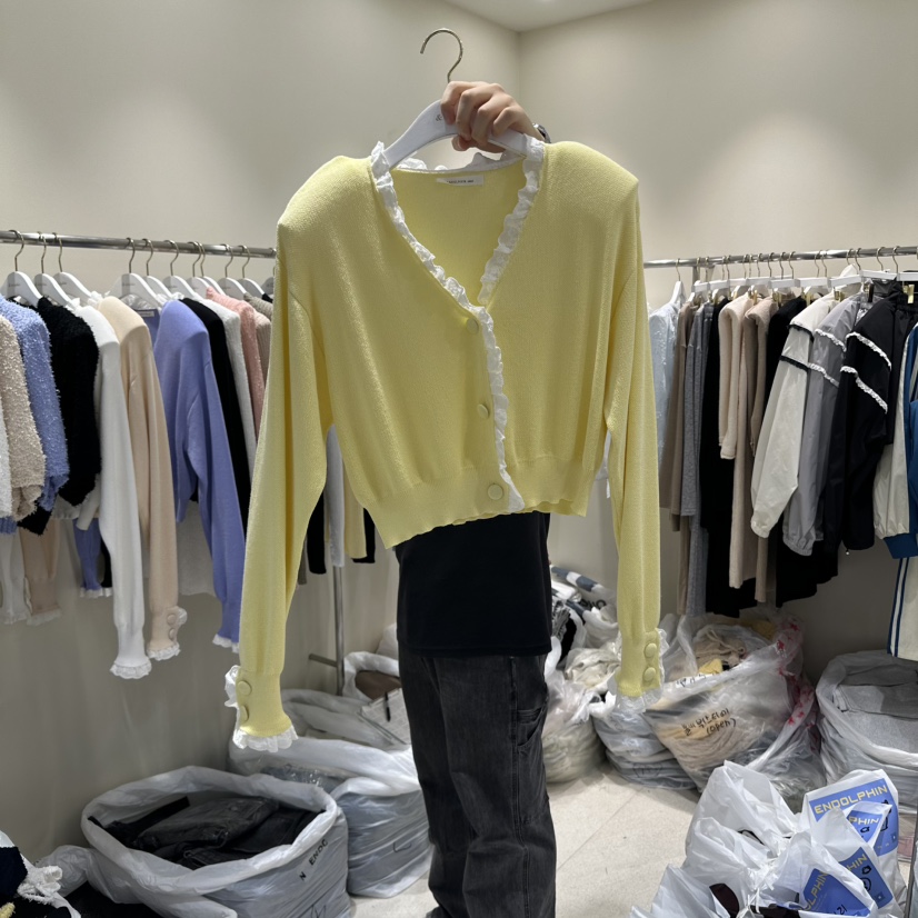 ENDOLPHIN直郵韓國代購㊣女裝新品熱賣休閑25春夏推薦針織衫ENDOLPHIN針織衫圖色3