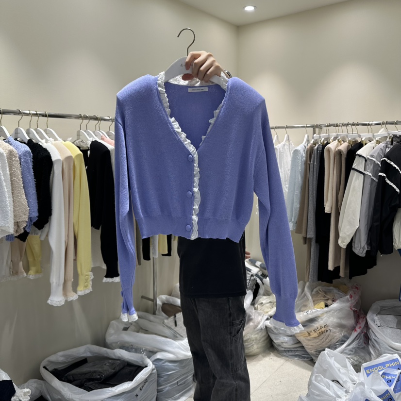 ENDOLPHIN直郵韓國代購㊣女裝新品熱賣休閑25春夏推薦針織衫ENDOLPHIN針織衫圖色4