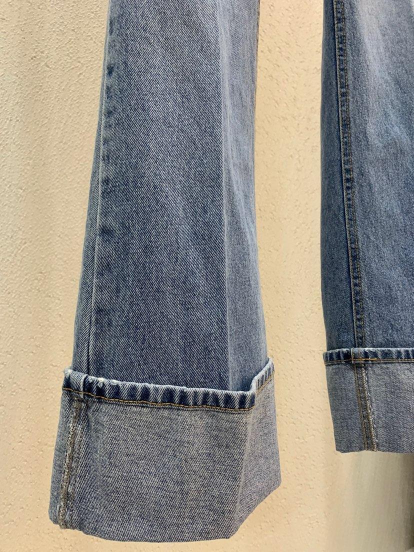 LIGHT AND SALT直郵韓國代購㊣女裝新品休閑25春夏牛仔褲喇叭LIGHT AND SALT牛仔褲