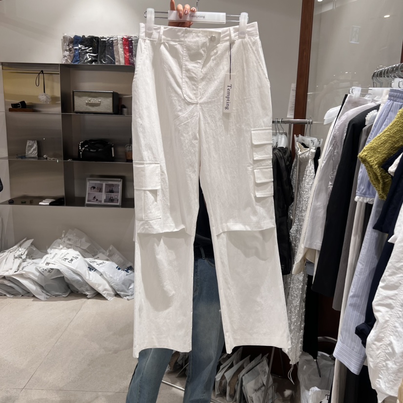 TEMPTING韓國㊣直郵東大門代購女裝新款時尚熱賣休閑褲口袋TEMPTING休閑褲