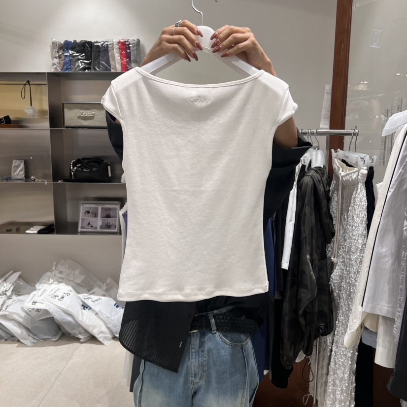 TEMPTING直郵韓國代購㊣女裝新款25春夏熱賣休閑人氣時尚T恤TEMPTINGT恤