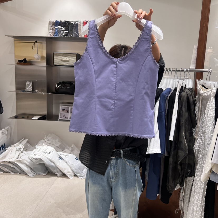 TEMPTING韓國直郵㊣東大門實拍女裝新款推薦時尚吊帶背心蕾絲TEMPTING吊帶/背心
