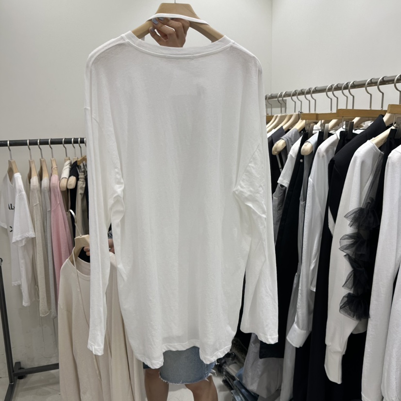 REPELLER直郵韓國代購㊣女裝新品25春夏人氣熱賣長袖T恤含腰繩REPELLER長袖T恤