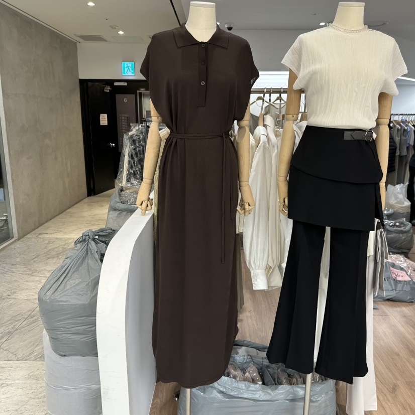 LEWIN韓國㊣直郵東大門代購女裝新品25春夏推薦連衣裙含腰帶LEWIN連衣裙