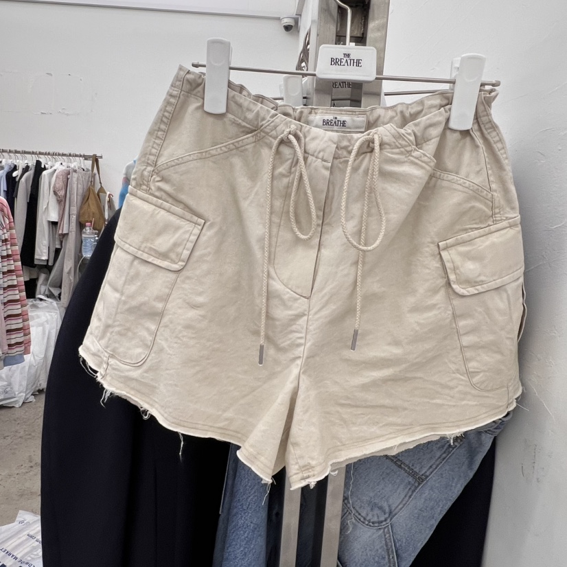 BREATHE直郵韓國代購㊣女裝新款休閑熱賣推薦25春夏短褲工裝BREATHE短褲圖色3