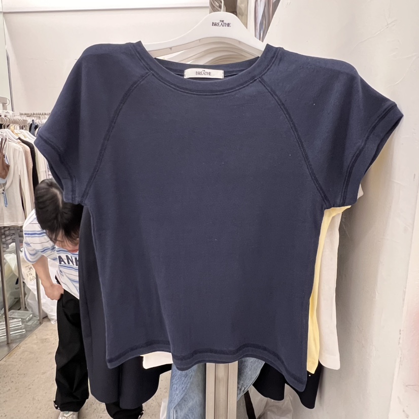 BREATHE直郵韓國代購㊣女裝新品時尚熱賣休閑推薦人氣25春夏T恤BREATHET恤圖色6