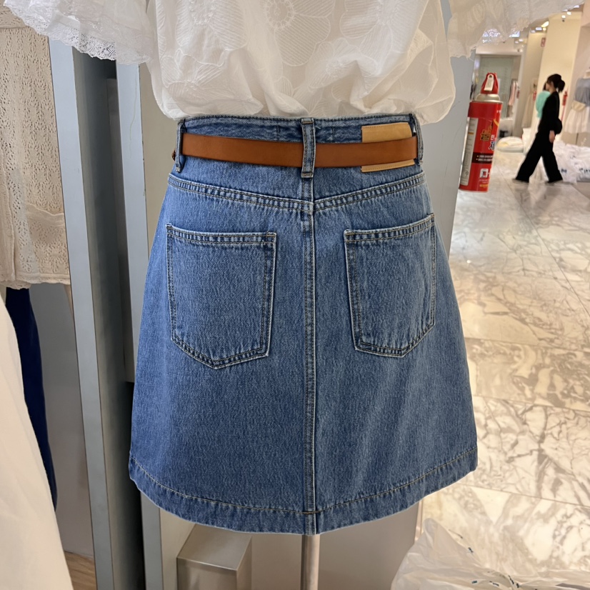THEPLAN直郵韓國代購㊣女裝新品時尚推薦休閑熱賣短裙不含腰帶THE PLAN短裙