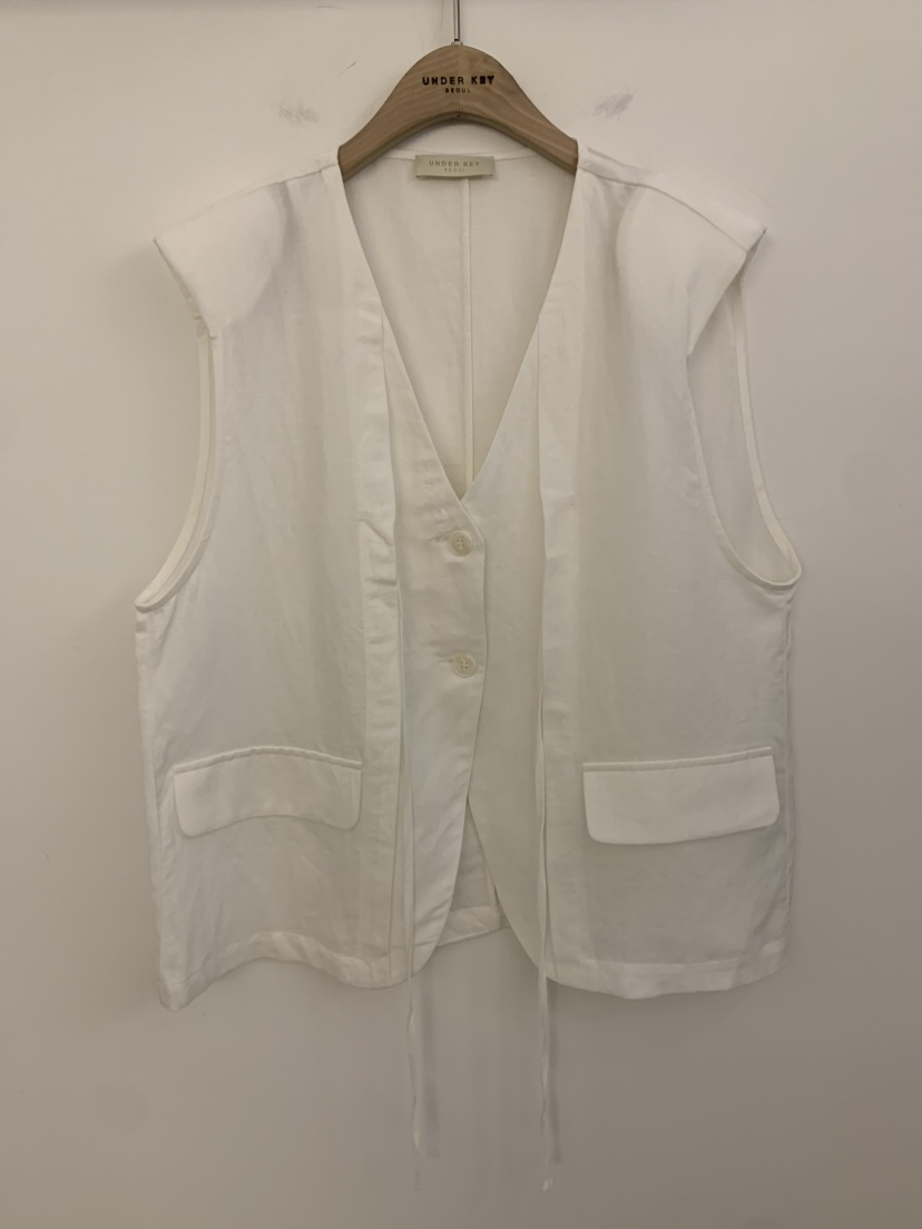 UNDER KEY韓國直郵㊣東大門實拍女裝新品時尚25春夏熱賣馬甲UNDER KEY馬甲